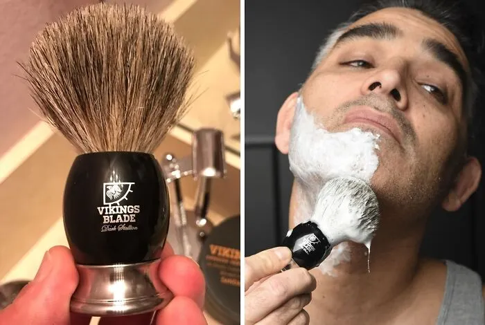 Upgrading From A Can Of Foam And A Disposable Razor To A Full Shaving Ritual That Starts With A <a Style="Display:inline;" Href="Https://Www.amazon.com/Vikings-Swedish-Obsidian-Acrylic-Stallion/Dp/B01gdzj4bq?ie=utf8&linkcode=ll1&tag=bpmoose-20&linkid=f7d41bcd83d1dff040d337ba40ea3e88&language=en_us&ref_=as_li_ss_tl" Target="_blank">  <span Style="Font: Inherit; Color: #d74b1f;"> Luxury Shaving Brush </Span> Is The Kind Of Glow-Up Dad's Morning Routine Has Quietly Needed For Years