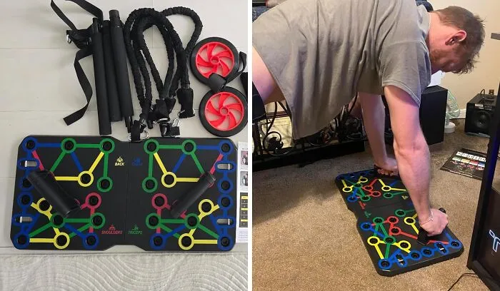For The Dad Who Has Been Doing Push-Ups On The Living Room Floor And Calling It A "Home Gym Routine," A <a Style="Display:inline;" Href="Https://Www.amazon.com/Dp/B0b73xm8zb?pd_rd_i=b0b73xm8zb&pd_rd_w=m2zk7&content-ID=amzn1.sym.4f5afe61-A551-4f21-A495-C7c4f2997a96&pf_rd_p=4f5afe61-A551-4f21-A495-C7c4f2997a96&pf_rd_r=sxn7frgy49tfagryxtcw&pd_rd_wg=te3fl&pd_rd_r=b569e4c2-796e-4603-909a-0ed4b0158d10&sp_csd=d2lkz2v0tmftzt1zcf9kzxrhawxfdghlbwf0awm&th=1&linkcode=ll2&tag=bpmoose-20&linkid=c0e3eb0cfe6d1acb09f3169e648a8b3e&language=en_us&ref_=as_li_ss_tl" Target="_blank">  <span Style="Font: Inherit; Color: #d74b1f;"> Push-Up Board </Span> Turns That Commitment Into Something That Actually Has A Plan Behind It