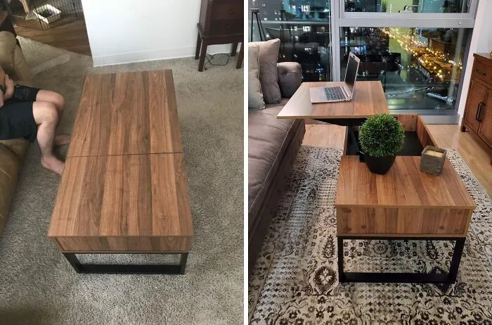 From Coffee Break To Work Sesh In A Snap With The <span Style="Font: Inherit; Color: #d74b1f;"> Coffee Table Extendable Desk</Span>