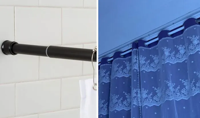 A <span Style="Font:inherit;color:#d74b1f;"> Tension Curtain Rod </Span> Is An Easy-To-Install Sollution To Your Curtain Qualms