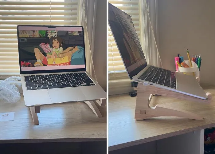 Instantly Elevate Your Home Office With A Posture-Friendly<span Style="Font:inherit;color:#d74b1f;"> Wooden Laptop Stand </Span>