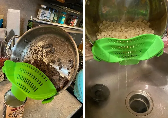 <a Style="Display:inline;" Href="Https://Www.amazon.com/Kitchen-Gizmo-Strainer-Silicone-Colander/Dp/B018w9jii0?ie=utf8&th=1&linkcode=ll1&tag=bpgoat-20&linkid=02e915812096120f249c42f50bb7470f&language=en_us&ref_=as_li_ss_tl " Target="_blank"> Ditch The Colander, Grab The <span Style="Font: Inherit; Color: #d74b1f;"> Silicone Clip On Pot & Pasta Strainer</Span> For Fuss-Free Straining!