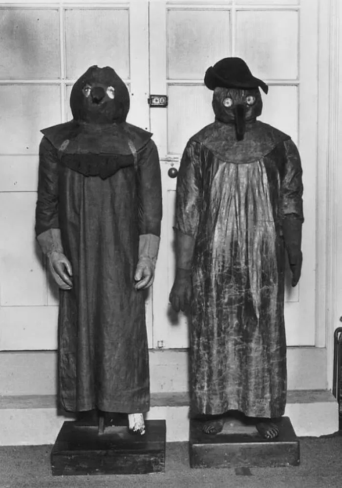 Atuendos reales que utilizaban los médicos para tratar a los enfermos de peste en el siglo XVII