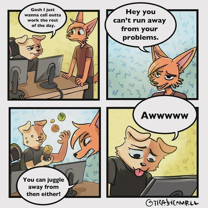 Animals Navigating Human-Like Scenarios In Hilarious Comics, By This Artist (65 Pics)