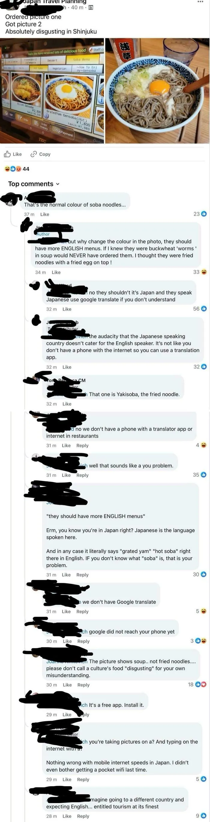 American Tourist Complains Restaurant In Tokyo Gave Her The Menu Item She Ordered; Doubles Down By Blaming The Restaurant For Not Having Enough Menus In English
