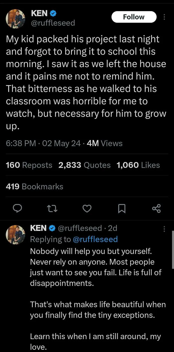 Imagine Being A Sh**ty Father And Posting About It Thinking People Will Agree With You