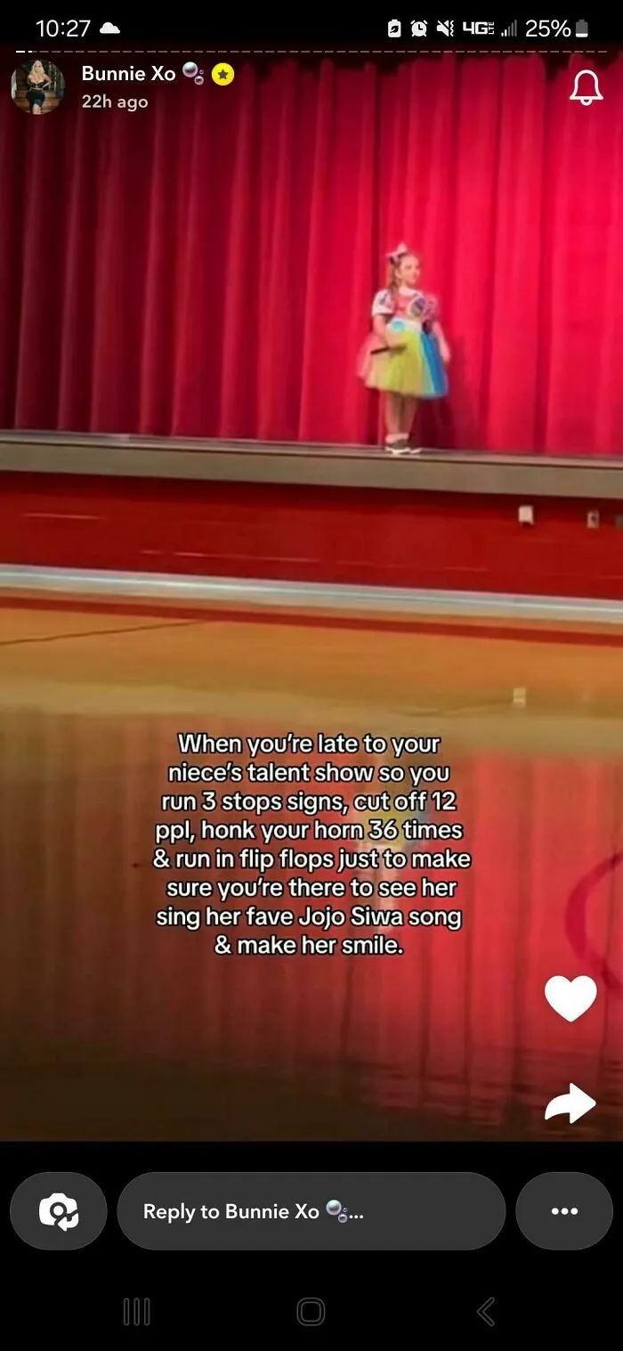 When You're Late To Your Nieces Talent Show