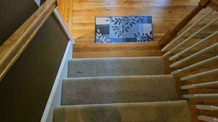 Carpeted Stairs, Except That Last One