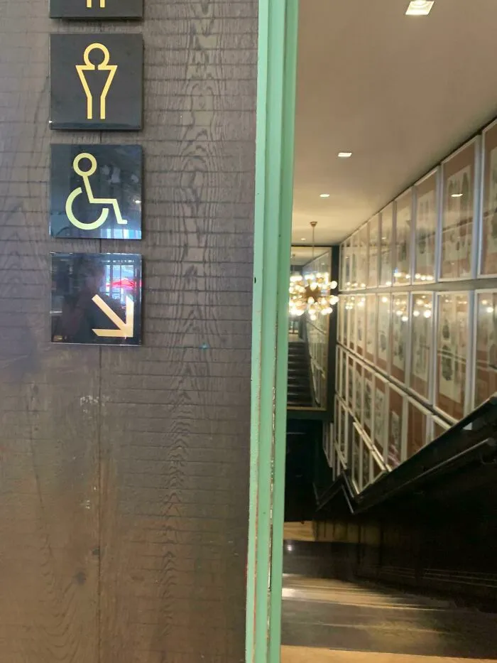 This Restaurant Had Wheelchair-Accessible Washrooms… Down The Stairs