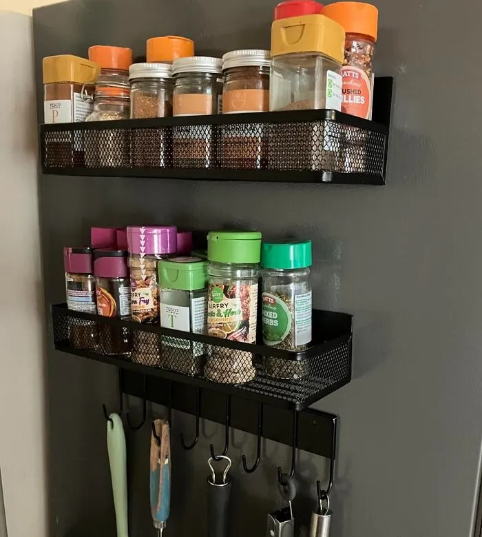 Your Spices Will Thank You For The Front-Row Seat With The <span Style="Font: Inherit; Color: #d74b1f;"> Magnetic Spice Rack</Span>!