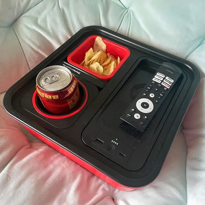 The <span Style="Font: Inherit; Color: #d74b1f;"> Self Balancing Couch Tray With Charger</Span> Is Your Ultimate Couch Potato Companion