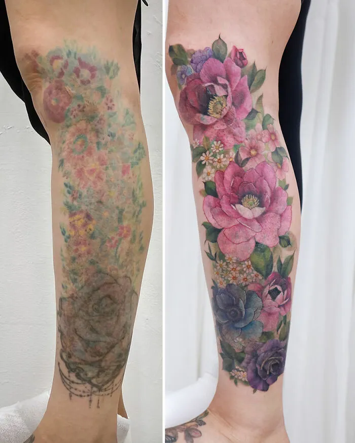 50 Tattoo Designs Reminiscent Of Watercolor Paintings By This Artist