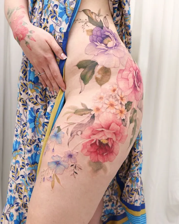 50 Tattoo Designs Reminiscent Of Watercolor Paintings By This Artist