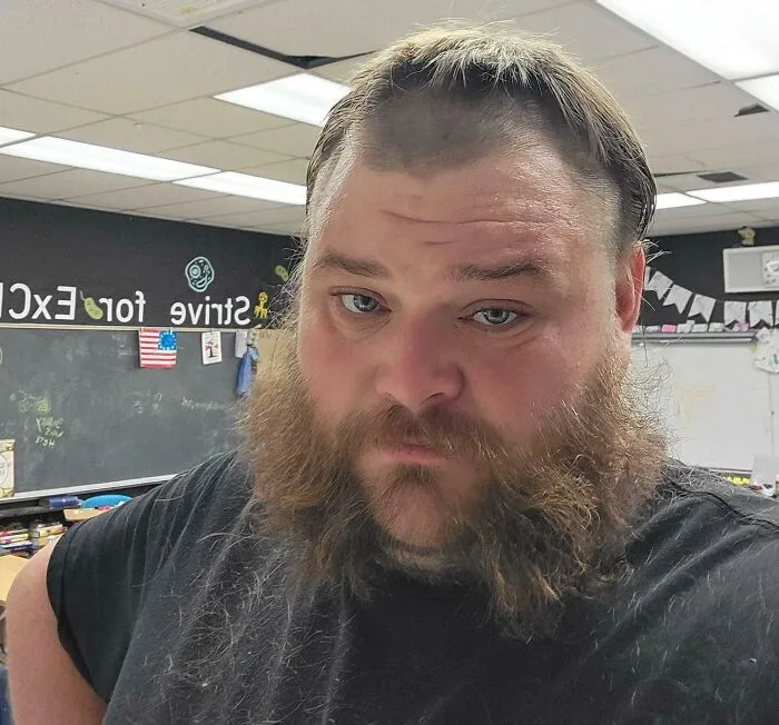 I Let My 8th Graduates Cut My Hair Each Year When They Graduate. This Year They Gave Me The Full Van Buren