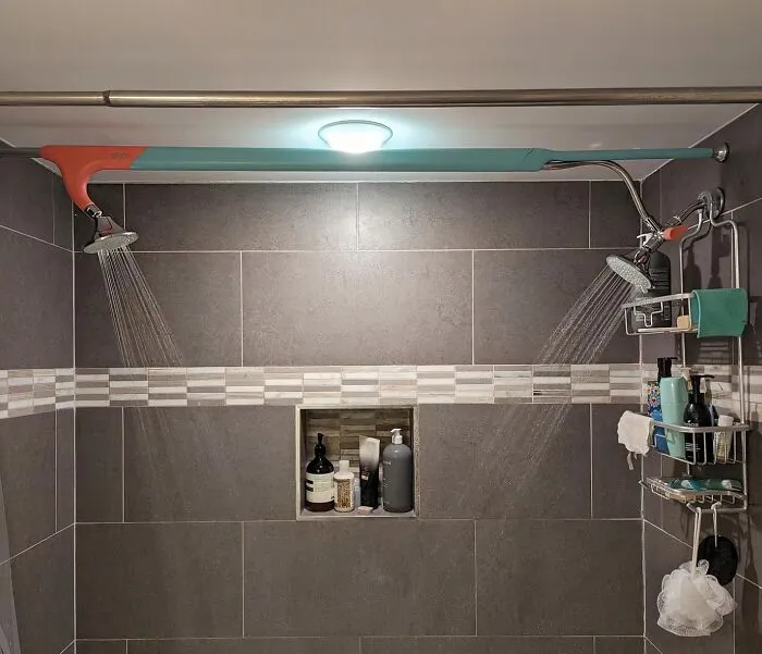 <span Style="Font: Inherit; Color: #d74b1f;"> High Pressure Dual Showerhead</Span>: Wash Away Your Worries With A Powerful Double Shower