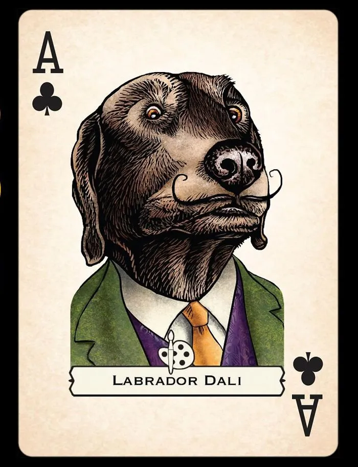 Artist Illustrates Card Decks Inspired By Famous People Or Characters That Pose As Dogs Or Cats (24 Pics)
