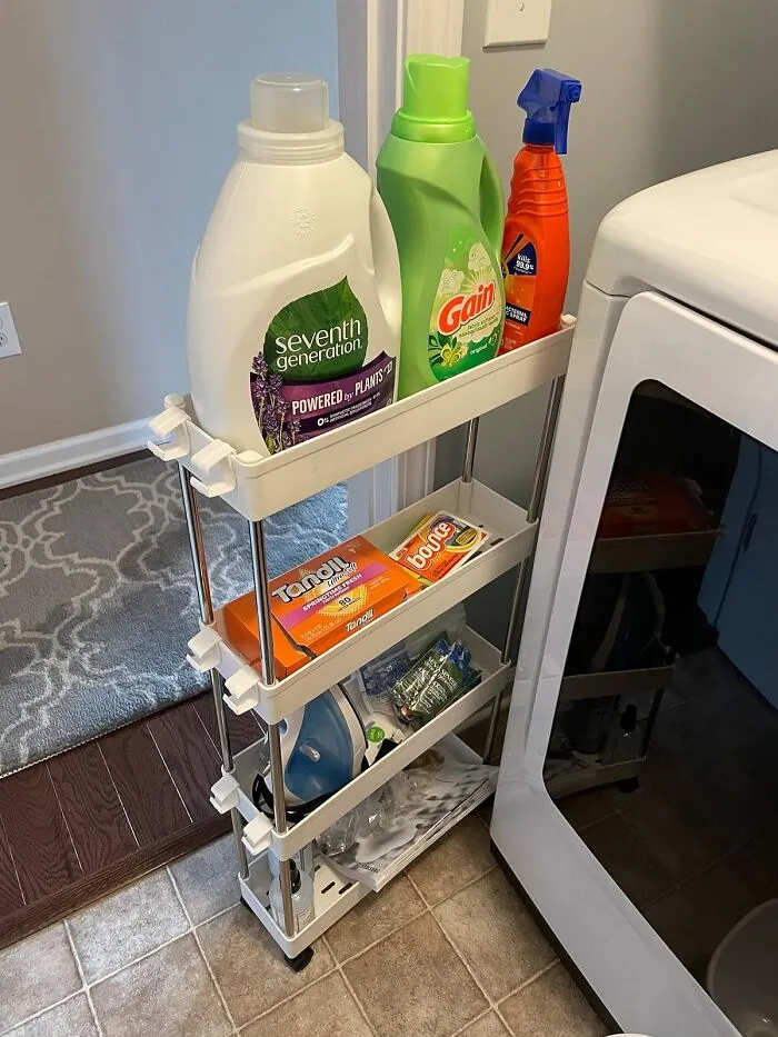 <span Style="Font: Inherit; Color: #d74b1f;"> Slim Rolling Storage Cart</Span>: Your Kitchen, Bathroom, And Laundry Room's New Favorite Gap Filler