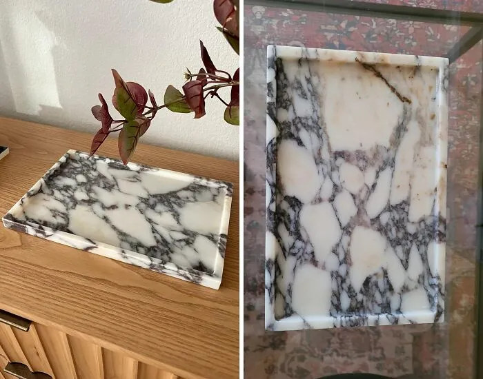 This <span Style="Font:inherit;color:#d74b1f;"> Luxurious Natural Marble Vanity Tray </Span> Will Make You Feel Like You Live In A 5-Star Hotel