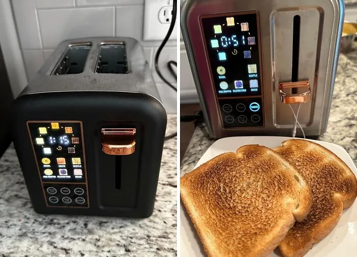 This <span Style="Font:inherit;color:#d74b1f;"> Toaster </Span> Takes The Guess Work Out Of Your Toast-Doneness