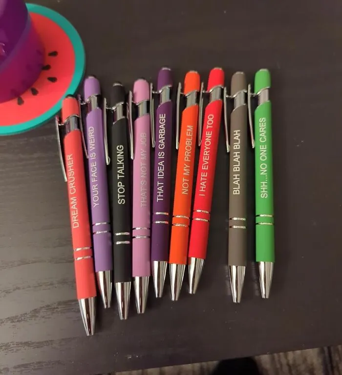 These <span Style="Font:inherit;color:#d74b1f;"> Ballpoint Pens </Span> Are Just As Sarcastic As The Pair Of You