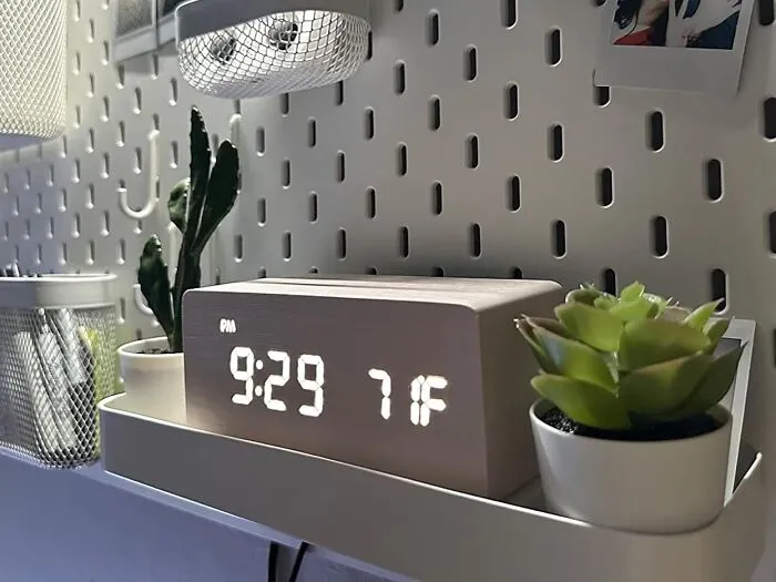 If Your Bestie Is Always Running Late, Maybe Its Time For A  <span Style="Font:inherit;color:#d74b1f;"> Digital Wooden Alarm Clock </Span>