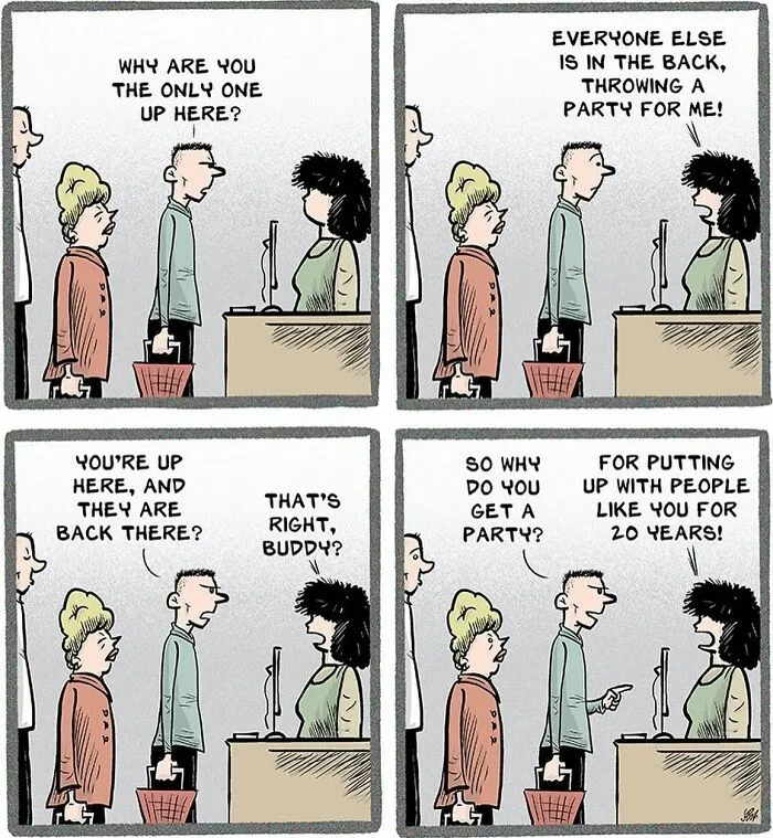 30 Humorous Comics By Stephen Beals Illustrating Absurd Situations Retail Workers Face Daily (New Pics)