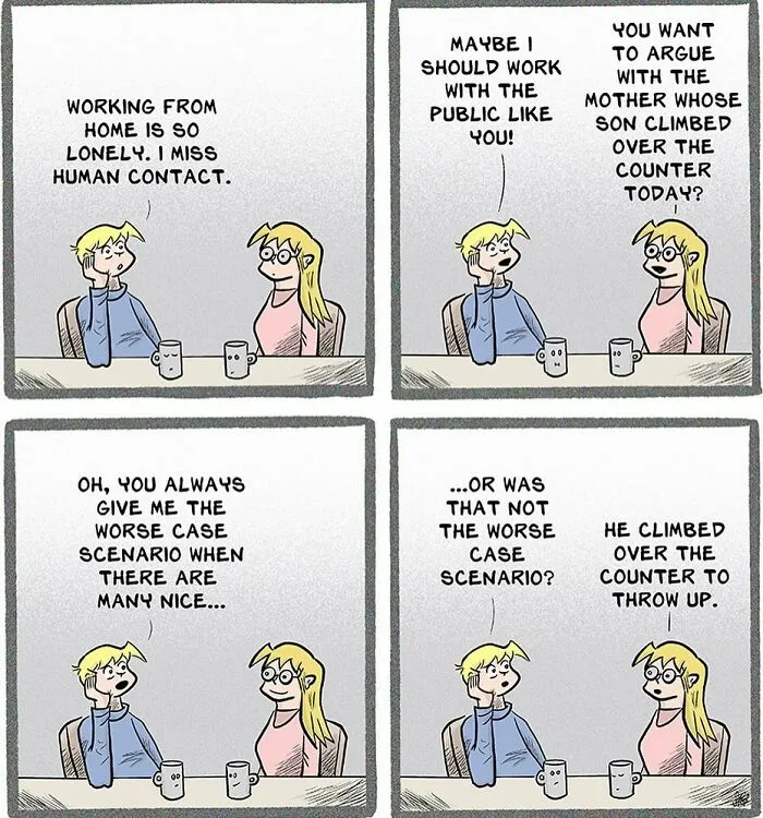 30 Humorous Comics By Stephen Beals Illustrating Absurd Situations Retail Workers Face Daily (New Pics)