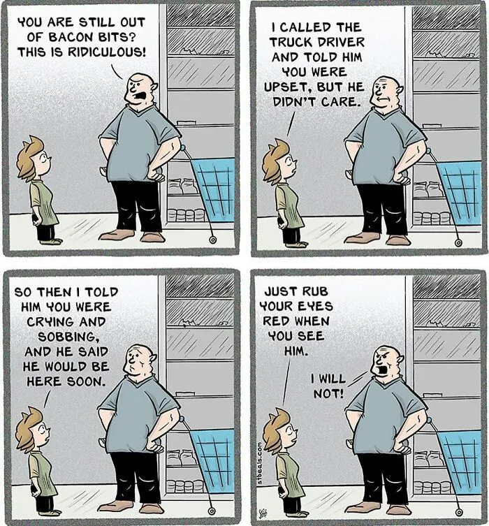 30 Humorous Comics By Stephen Beals Illustrating Absurd Situations Retail Workers Face Daily (New Pics)