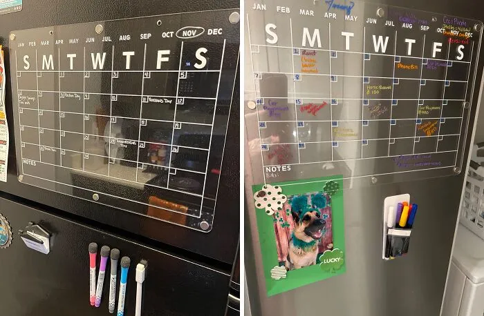 Busy Households Need This <span Style="Font:inherit;color:#d74b1f;"> Acrylic Magnetic Dry Erase Board </Span> To Keep Their Ducks In A Row