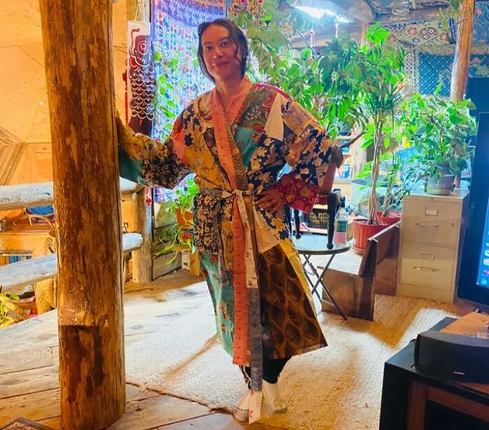 No Two Of These <span Style="Font:inherit;color:#d74b1f;"> Repurposed Cotton Sari Robes </Span> Look The Same Which Makes Us Want Them Even More!