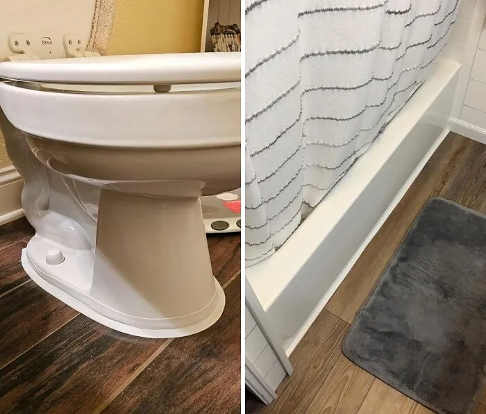 <span Style="Font:inherit;color:#d74b1f;"> White Caulk Tape  </Span> Can Hide A World Of Hurt When It Comes To Old Bathrooms And Trim