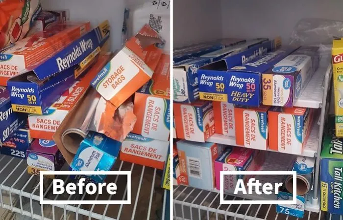 <span Style="Font: Inherit; Color: #d74b1f;"> Adjustable Box Organizer For Foil Wrap</Span>: Tame Your Foil, Plastic Wrap, And Baggie Chaos!
