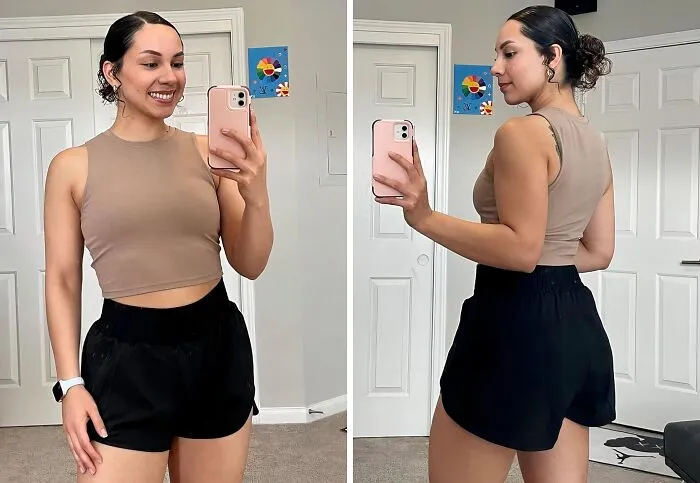 These <span Style="Font:inherit;color:#d74b1f;"> Women's High Waisted Athletic Shorts  </Span> Are Pretty Much As Flattering As It Can Get With Athleasure