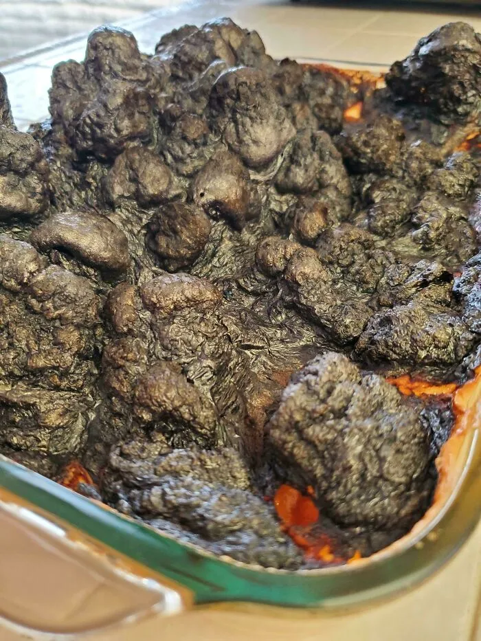 My Wife's Culinary Prowess Was On Full Display At Our Christmas Dinner. She Calls This Recipe "The Candied Yams Of Mordor"