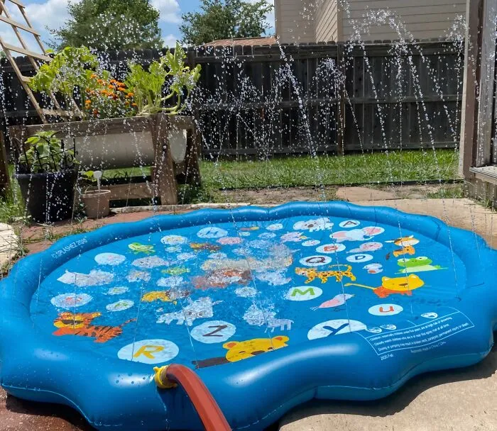 This <span Style="Font:inherit;color:#d74b1f;"> Splash Pad And Baby Pool</Span> Might Be For Kids, But You Know You Will Be Trying It Out When The Heat Strikes