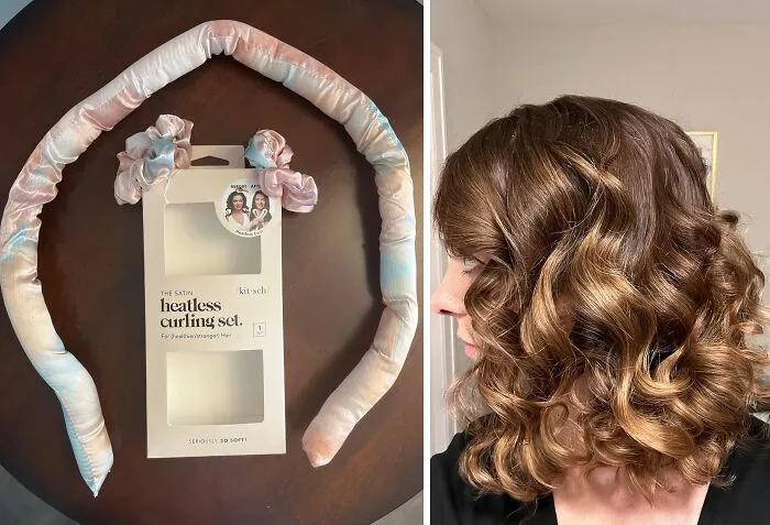 Tired Of The Curling Iron Struggle? Get The <span Style="Font: Inherit; Color: #d74b1f;"> Satin Heatless Overnight Curling Set</Span> And Wake Up Flawless! 