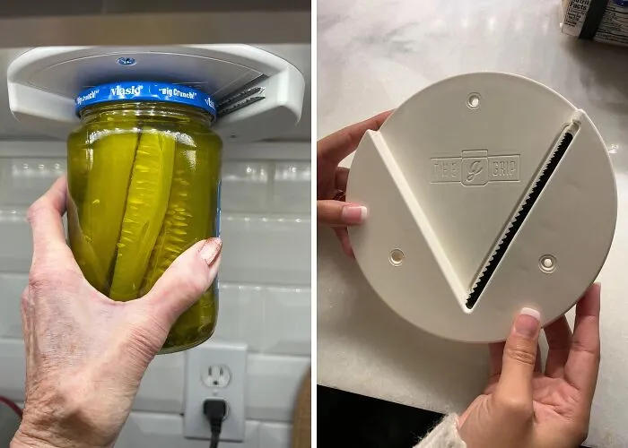 Pickle Jars? Child's Play! This <span Style="Font: Inherit; Color: #d74b1f;"> Under Cabinet Jar Opener</Span> Makes Opening A Breeze 