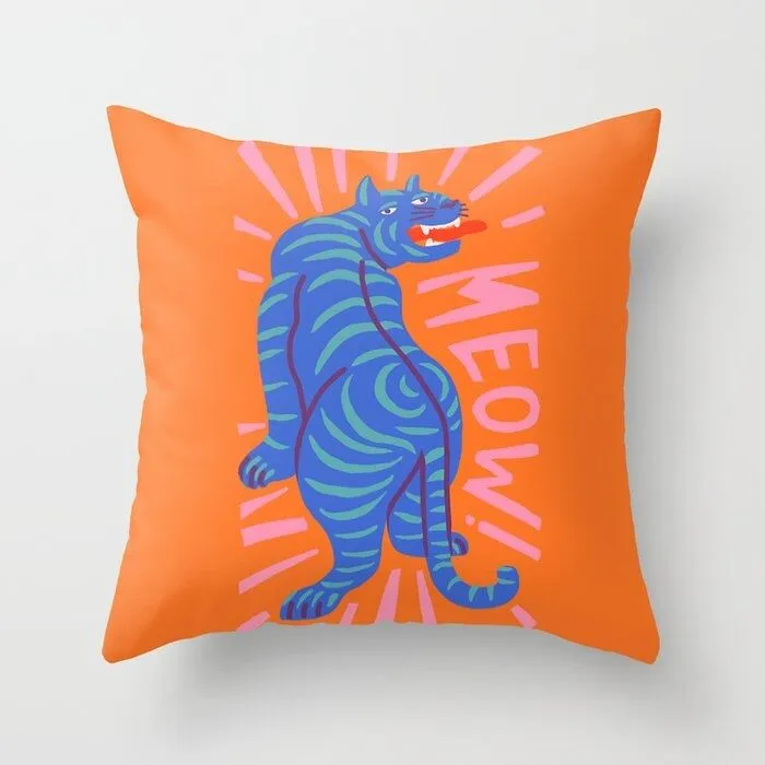 Orange You Glad You Found This  <span Style="Font:inherit; Color:#d74b1f;"> Abstract Throw Pillow</Span> </A>