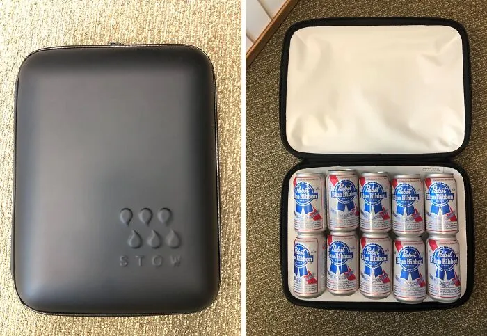 Beach, Park, Or Backyard BBQ: This Flat, 10-Can <span Style="Font: Inherit; Color: #d74b1f;"> Portable Travel Cooler Bag</Span> Is The Coolest Way To Tote Your Drinks