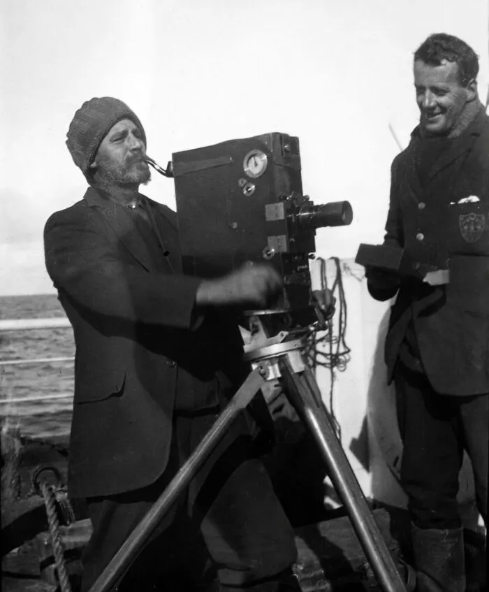 Imagen "limpia" de la expedición británica a la Antártida de Shackleton, 1907-08