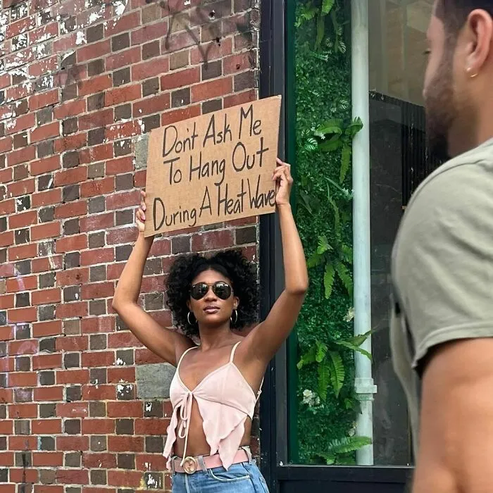 45 Times “Dudette With Sign” Did Everyone A Public Service And Protested Irritating Things (New Pics)