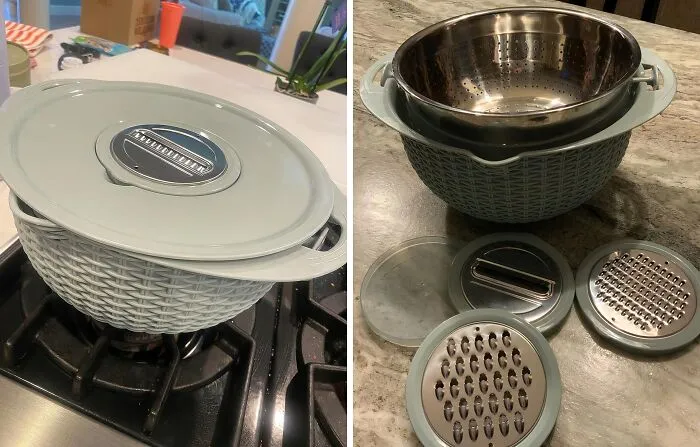 Strain, Mix, Rinse, Repeat: The <span Style="Font: Inherit; Color: #d74b1f;"> 4-1 Colander With Mixing Bowl Set</Span> Does It All! 