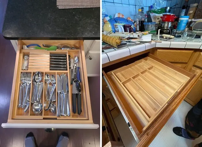 <span Style="Font: Inherit; Color: #d74b1f;"> Bamboo Silverware Drawer Organizer</Span>: Keep Your Forks And Spoons In Line And Your Drawer Looking Fine 