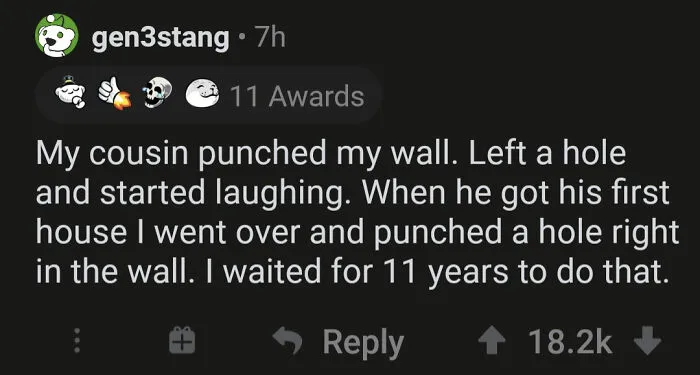 Madlad Waits 11 Years To Get Revenge For His Wall