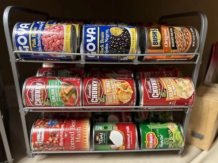 Soup-Erb Organization: This <span Style="Font: Inherit; Color: #d74b1f;"> Tier Stackable Can Rack</Span> Makes Finding Your Faves A Breeze