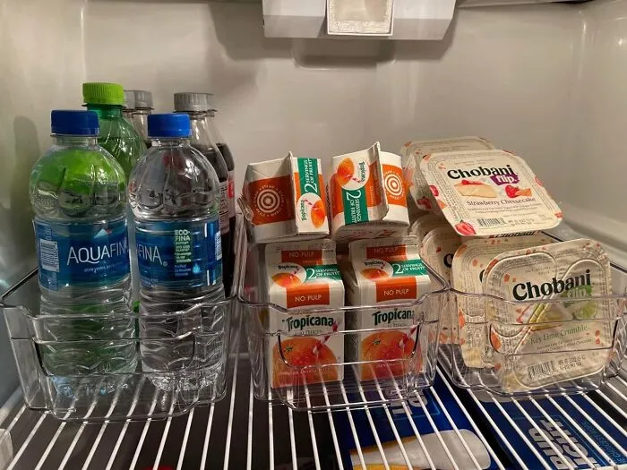 These <span Style="Font: Inherit; Color: #d74b1f;"> Refrigerator Organizer Bins</Span>  Are Perfect For All Those Oddly Shaped Products You Want On Hand