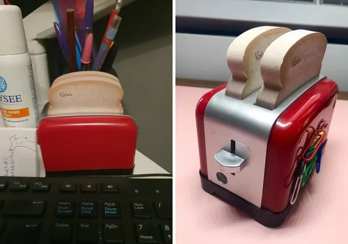 Don't Let Your Ideas Get Burnt! Write Them Down On These <span Style="Font: Inherit; Color: #d74b1f;"> Toaster Sticky Notes</Span>