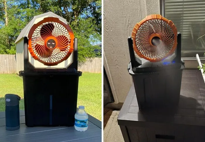 Stay Cool And Beat The Heat With The <span Style="Font: Inherit; Color: #d74b1f;"> Portable Misting Fan</Span>, Your Personal Oasis On The Patio