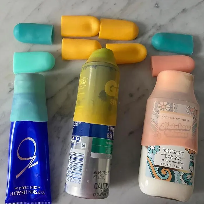 No More Exploding Shampoo Bottles! These <a Style="Display:inline;" Href=" Https://Www.amazon.com/Proofing-Silicone-Accessories-Toiletries-Container/Dp/B0bq7pd5yw?crid=58rlv7wgdo4l&dib=eyj2ijoimsj9.uhyqrq1_p3uxqsi7o3kr6tmq8soo7jsksqyyd24rjmnqnmceg8ilkheedggx1jlku6jhduwe5kgdszcabrjcwg2ia1jitkwf2-Mg1zqly6jci0oul-R4mattoj-Pzzdsqhm53_ap89bft3tus8cyrsmbad7plpxljabvc8j39gkjrr5kn9sjkvhqft_cppskdfnli2pzystkp3cgu-Zc8guetp8pgxblrhnyuvbme7p2cs906pzchv2or6qoq0tvqmae65oh5st1s6lyi9nz7vvz8pcf3t4fhbaxdgct1ju.pqvrih2kqalgxnjex2t2vxhgtgikhym2oxawqjc5pke&dib_tag=se&keywords=travel+hacks&qid=1718794733&sprefix=travel+hacks%2caps%2c218&sr=8-8&linkcode=ll1&tag=bporca-20&linkid=62fbdf15fb52e2b41f28fbecd86e9a5c&language=en_us&ref_=as_li_ss_tl" Target="_blank"><span Style="Font: Inherit; Color: #d74b1f;"> Silicone Bottle Covers</Span> Are Your Luggage's Best Friend