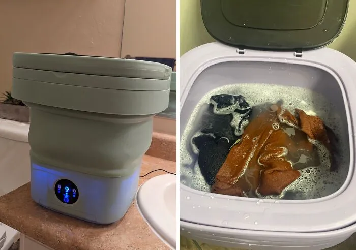 Forget About Finding A Laundromat On Vacation. Do Your Laundry Anytime, Anywhere With A <span Style="Font: Inherit; Color: #d74b1f;"> Mini Washer</Span>